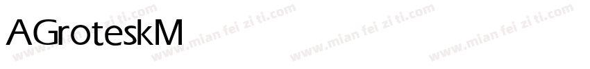 AGrotesk Medium字体转换